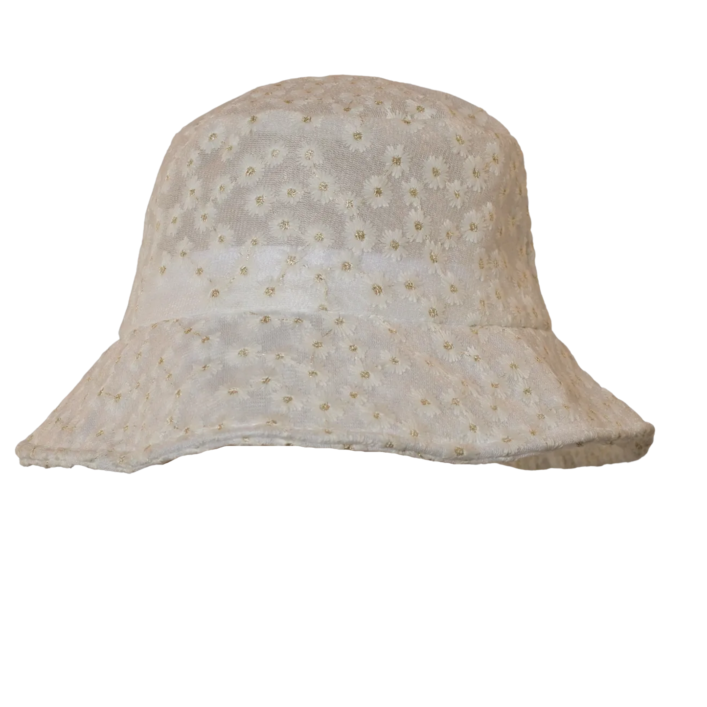 White Sheer Bucket Hat